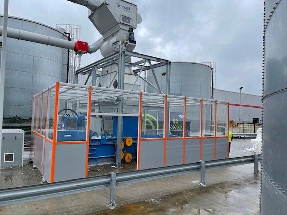 Industrial acoustic enclosure lined and sealed