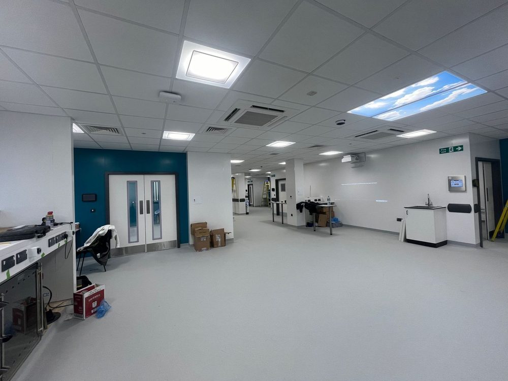 Healthcare unit rated walls and ceilings