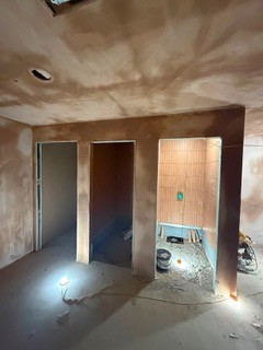 Plastered rooms ready for decoration